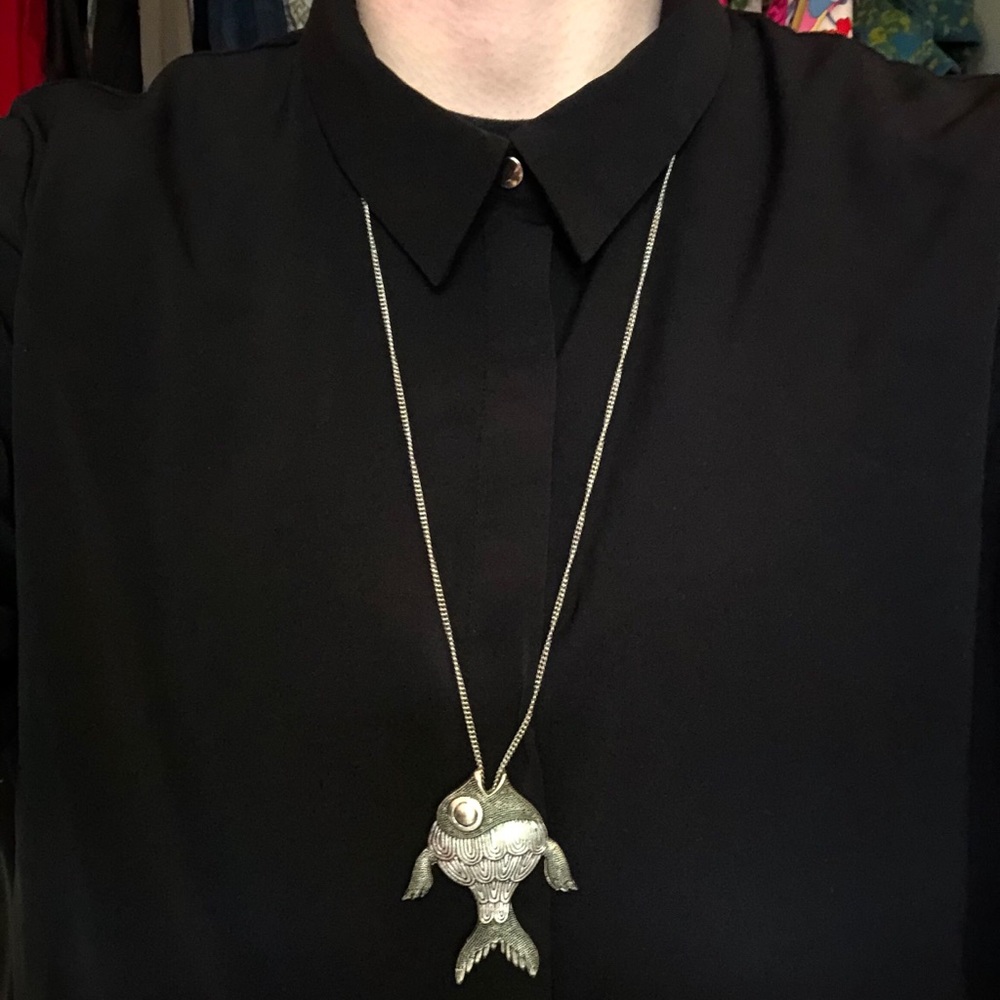 Silver Goldfish Necklace